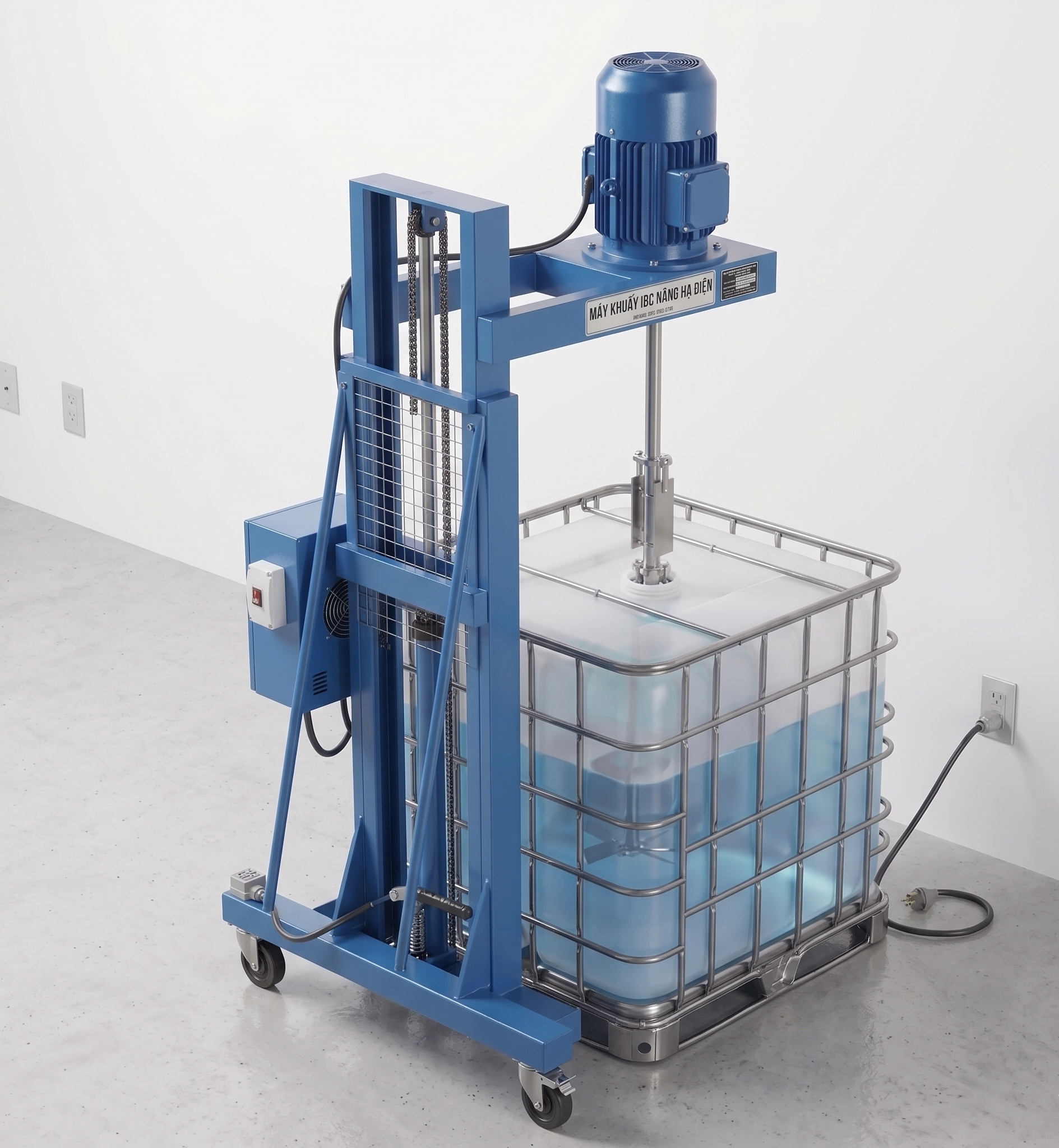 Ảnh sản phẩm Máy khuấy hóa chất bồn IBC 3
