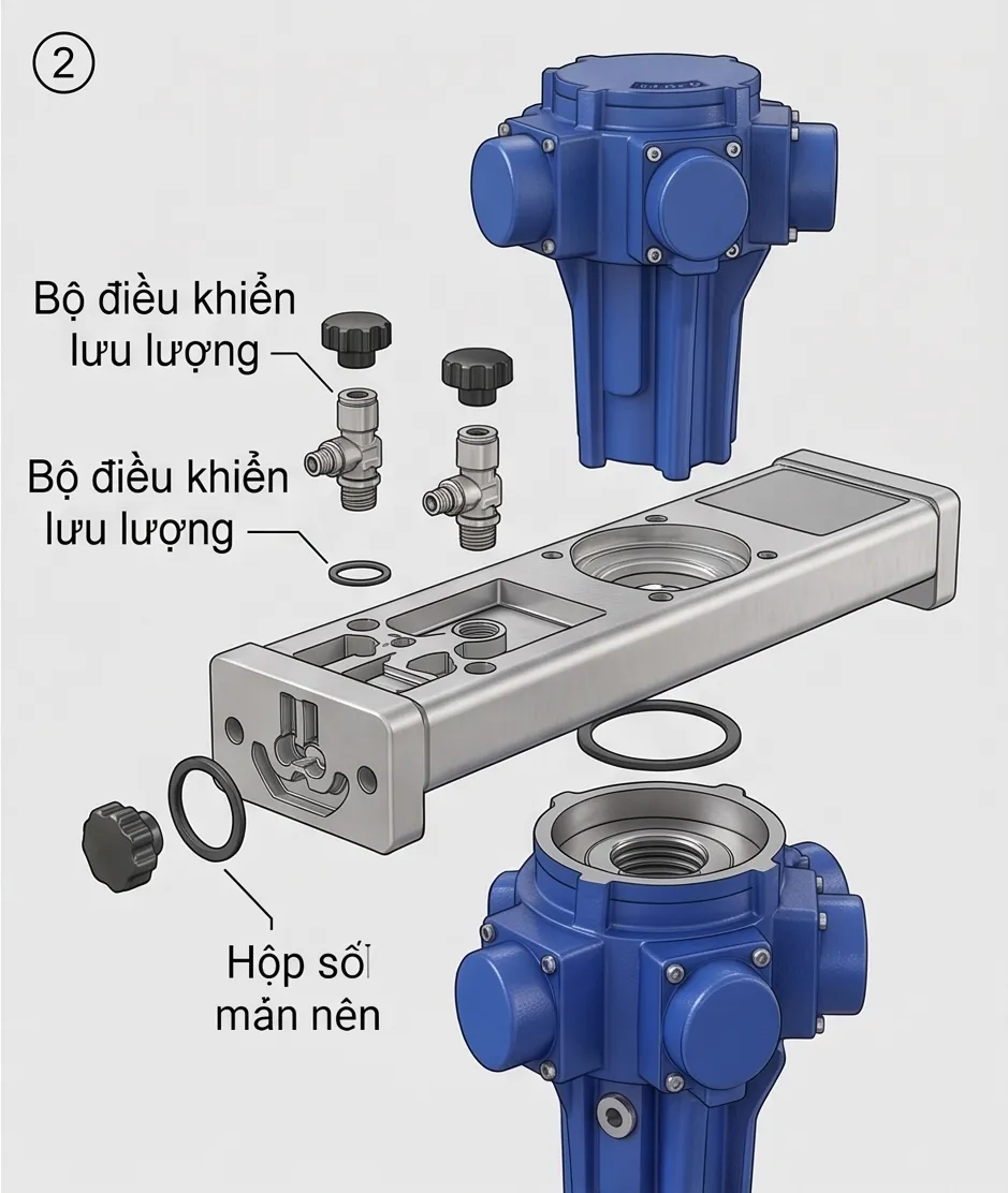 Ảnh sản phẩm Máy khuấy thùng IBC 1