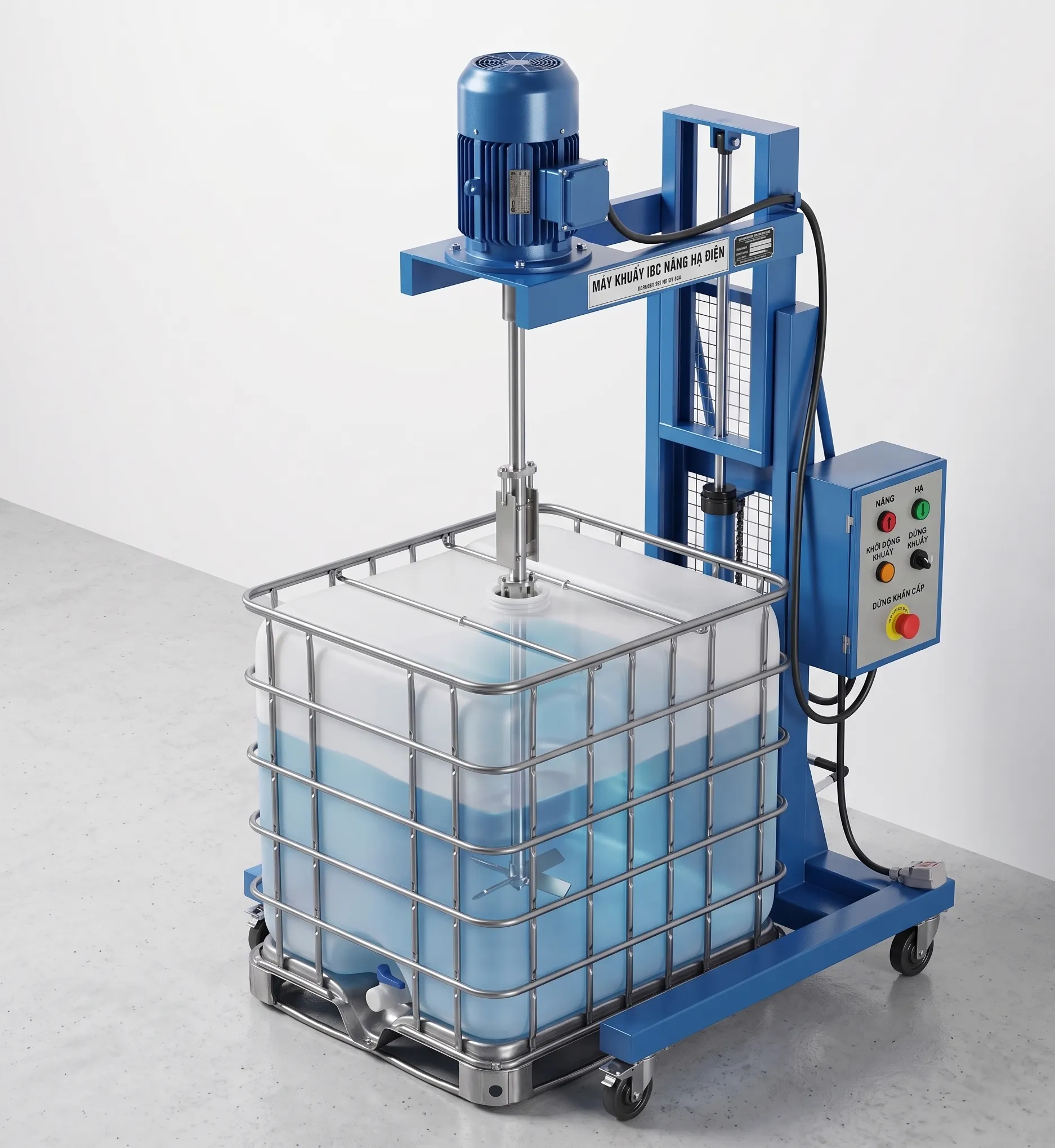 Ảnh sản phẩm Máy khuấy hóa chất bồn IBC 1