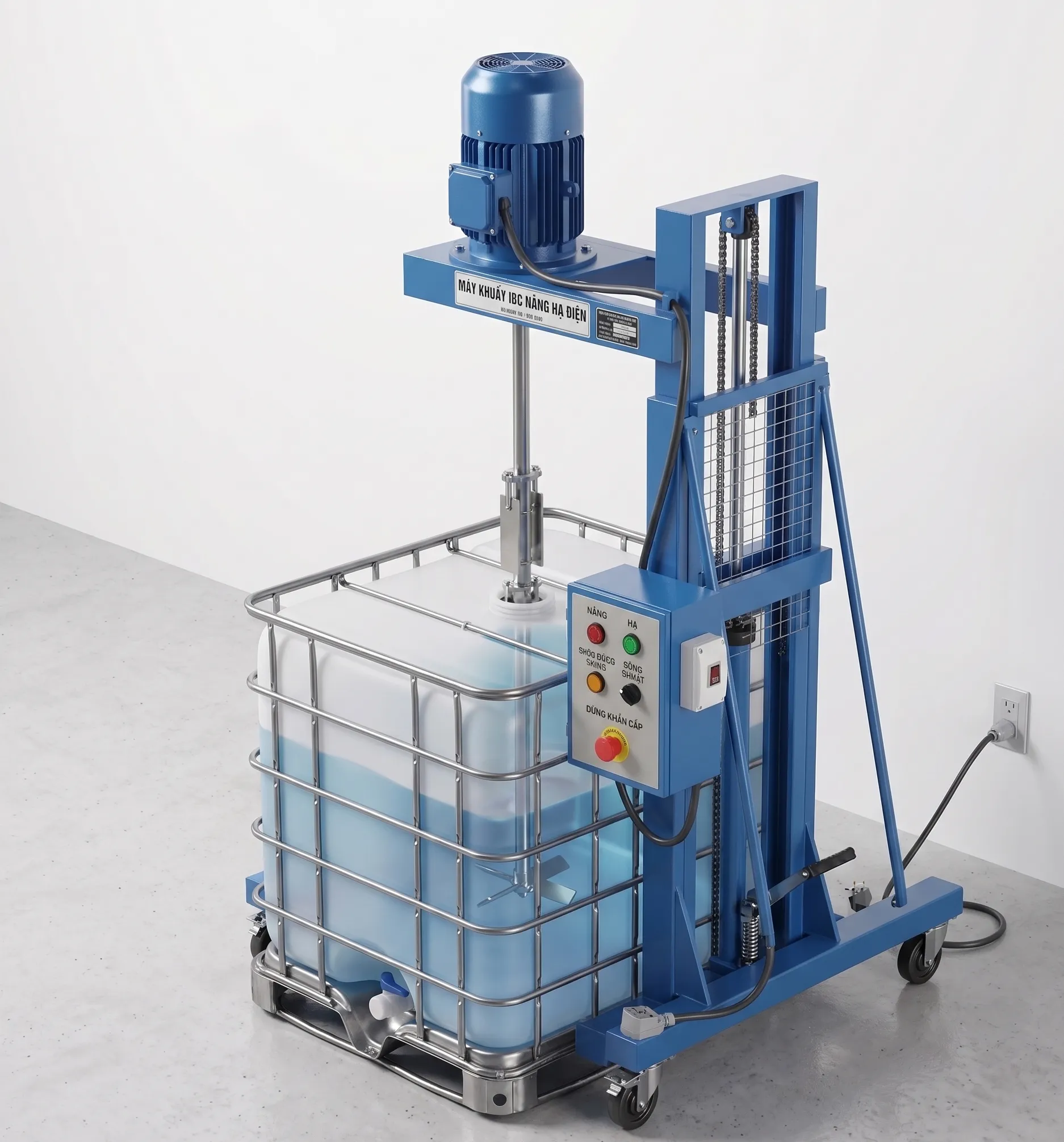 Ảnh sản phẩm Máy khuấy hóa chất bồn IBC 4