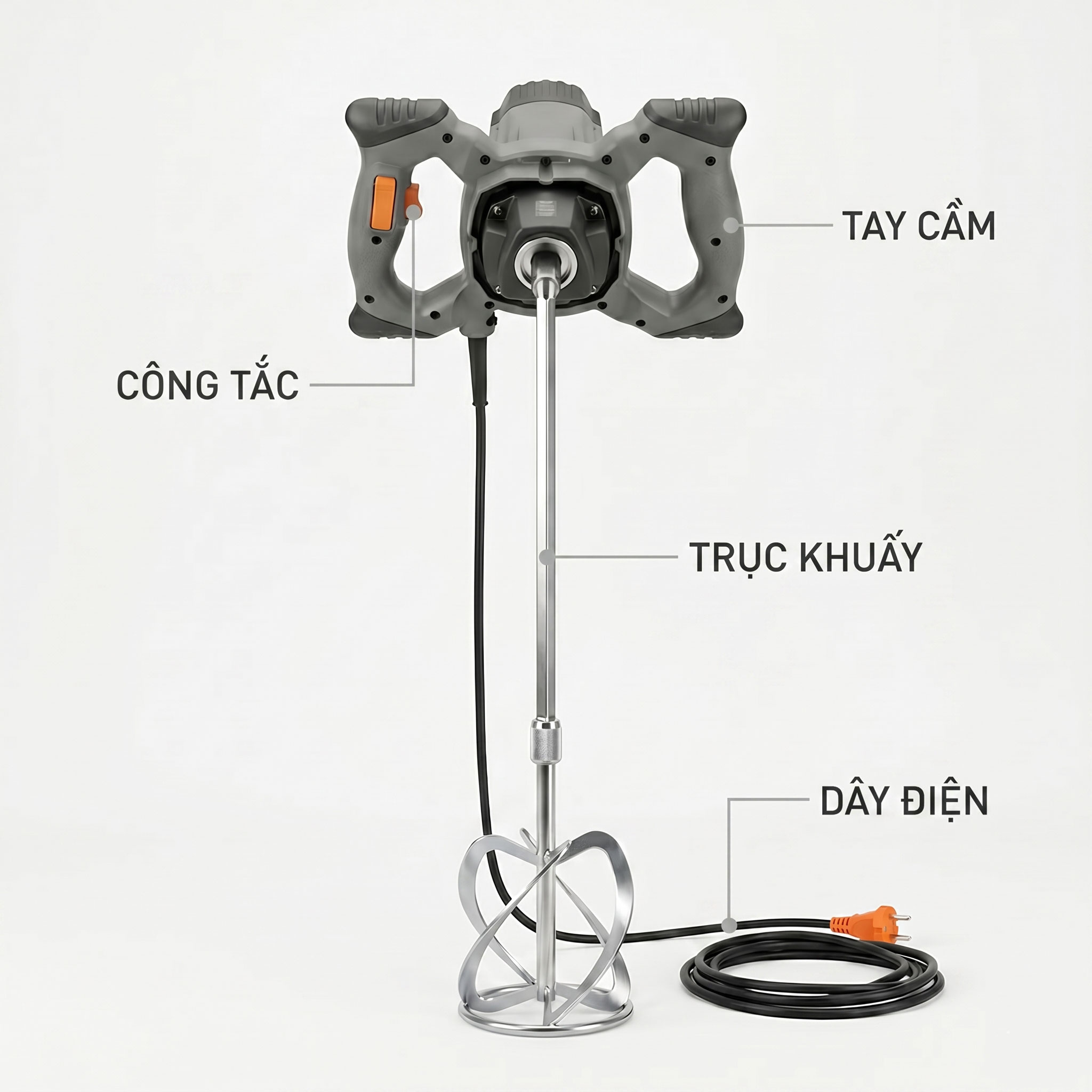 Máy khuấy mực in cầm tay 1800w