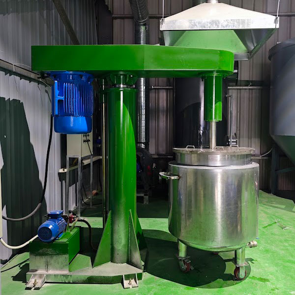Máy khuấy sơn 300 lít bồn 2 lớp