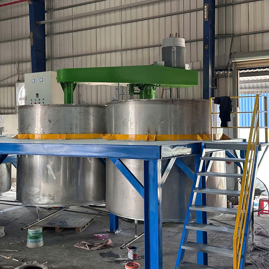 Máy khuấy sơn sàn thao tác lửng 6000 lít hiệu suất lớn