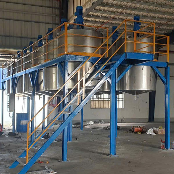 Bồn chứa sơn 2500 lít lắp sàn thao tác