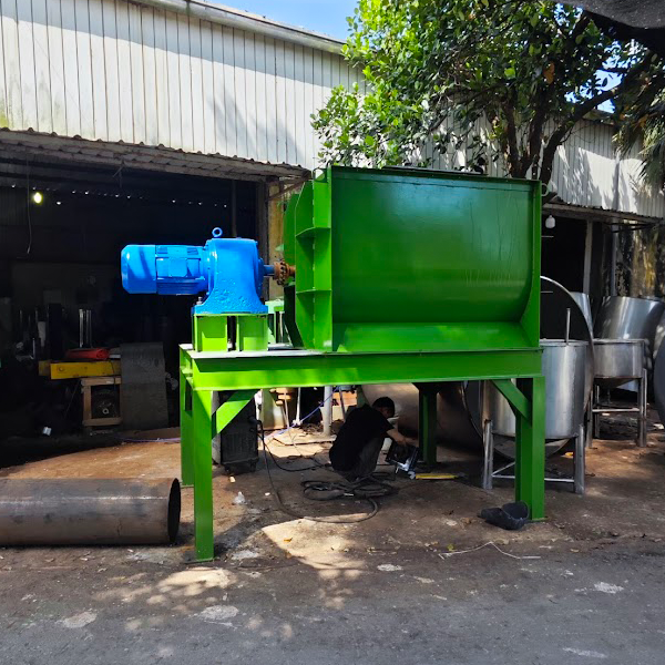 Máy trộn vữa khô 1000kg dạng ngang