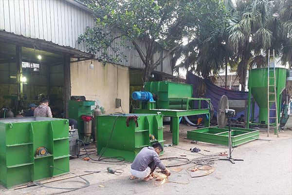 Quy trình vận hành máy trộn vữa khô trong dây chuyền 