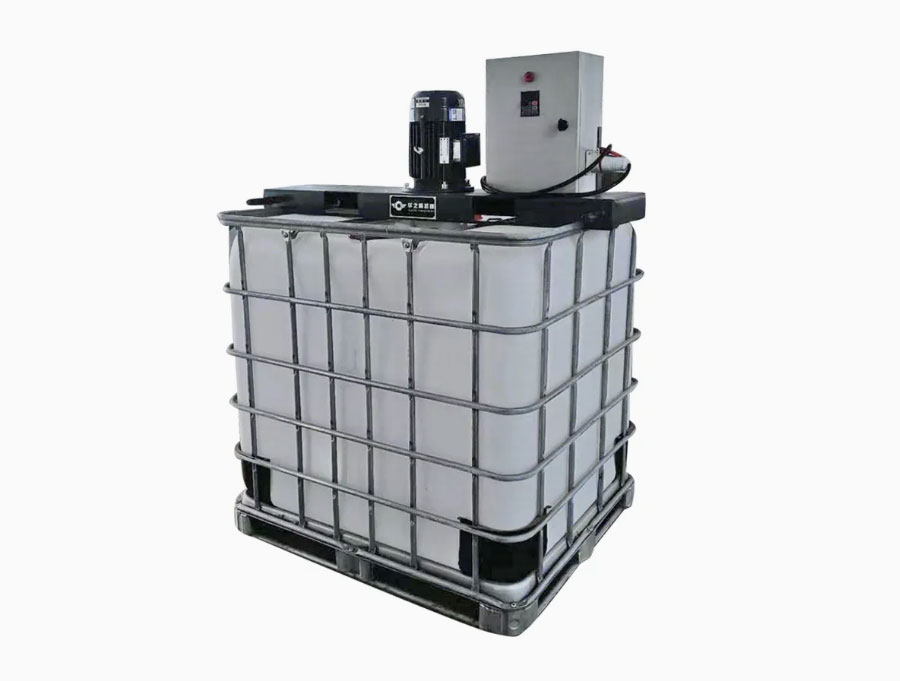 Ảnh sản phẩm Máy khuấy phân bón dạng lỏng thùng IBC 1000 lít 2