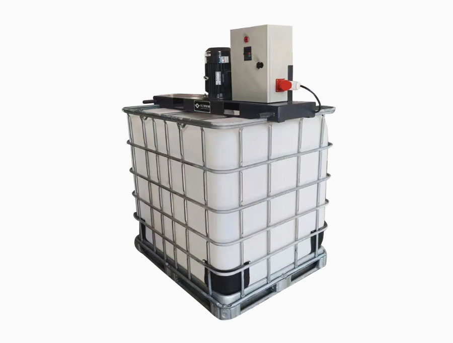 Ảnh sản phẩm Máy khuấy phân bón dạng lỏng thùng IBC 1000 lít 4