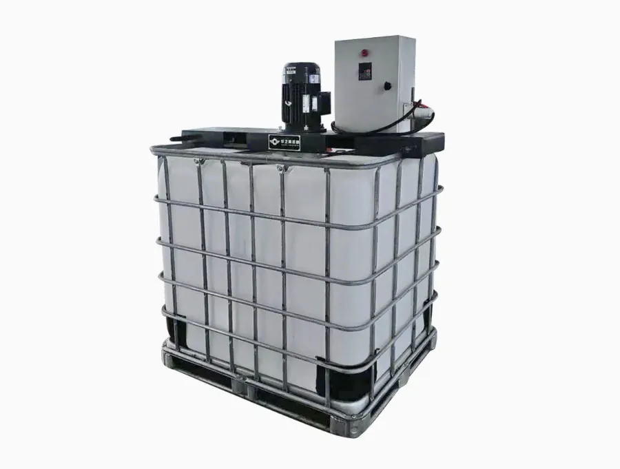 Ảnh sản phẩm Máy khuấy phân bón dạng lỏng thùng IBC 1000 lít 2