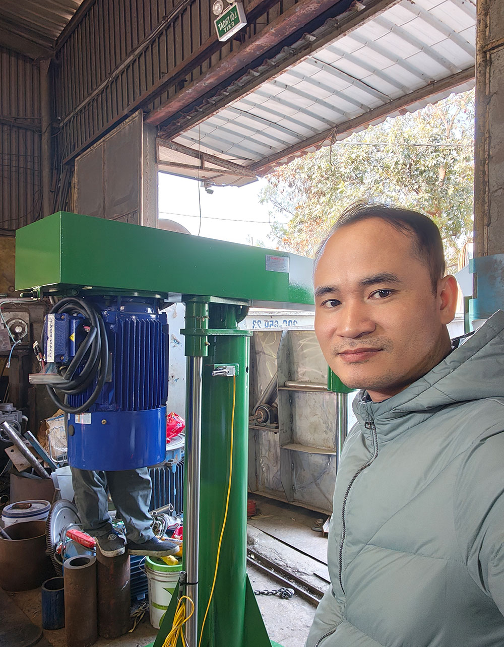 bàn giao máy khuấy 500 lít