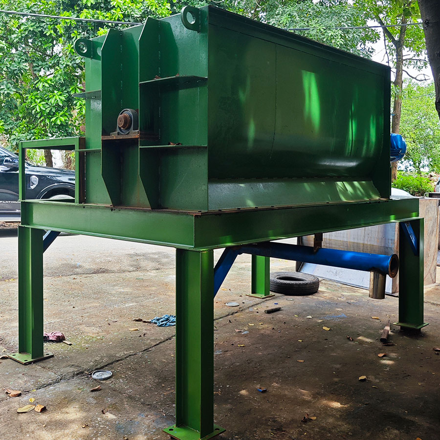 máy trộn vữa khô 2000kg tại xưởng
