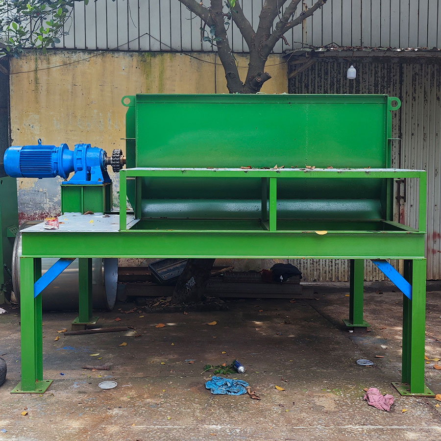 máy trộn vữa khô 2000kg trộn ngang